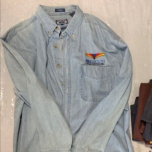 Classic Light Blue Denim Shirt NASCAR